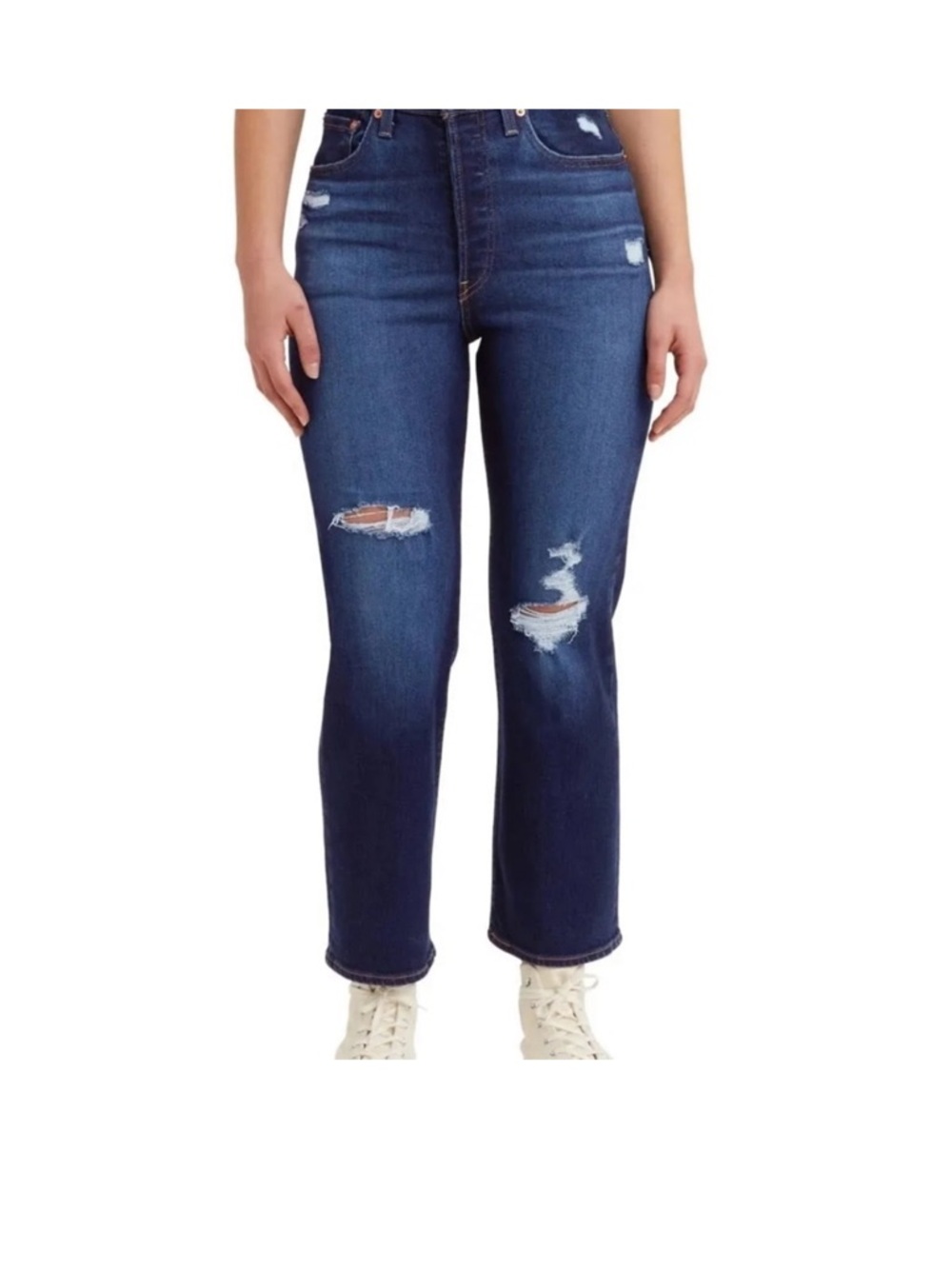 Levi's Women's Ribcage Straight Ankle Jeans, size 27